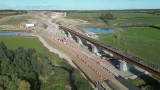 HS2 Westbury ViaductA422 Brackley Road Overbridge [upl. by Riamo738]