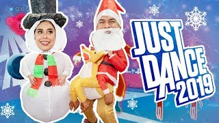 CRAZY CHRISTMAS  Husband vs Wife  JUST DANCE 2019 [upl. by Thomasa]