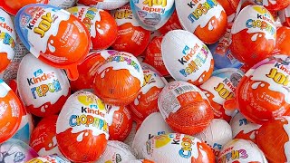 Unpacking Lollipops kinder joy kinder surprise egg  asmr sweet candy and chocolate [upl. by Mirilla]