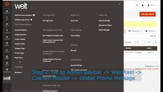 How to add a Global Promo Message for Magento 2 Pearl Theme [upl. by Eyaf548]