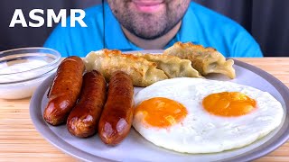 ASMR MUKBANG BREAKFAST SAUSAGES FRIED EGGS amp DUMPLINGS EATING SOUNDS EATING SHOW [upl. by Navert]