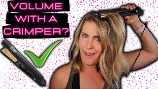 Volume Hair Hack with a Hair Crimper [upl. by Naved744]