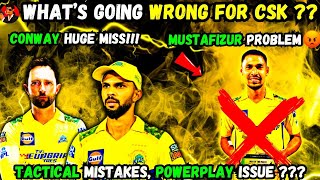 Mustafizur Rahman big issue Conway huge miss 🤯  Tactical blunders by CSK🤧 IPL 2024 [upl. by Hanafee]