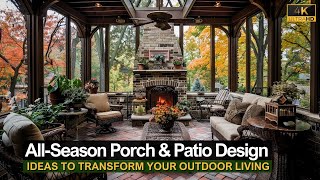 AllSeason Porch amp Patio Design Ideas to Transform Your Outdoor Living [upl. by Ativak833]