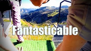 100kph Zip Line POV Flight Fantasticable Chatel France   What to do in Morzine this Summer [upl. by Nybbor]