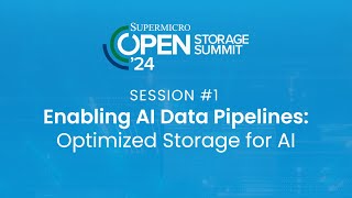 Enabling AI Data Pipelines Optimized Storage for AI [upl. by Harris]