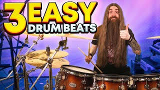 3 Drum Beats ANYONE Can Play [upl. by Hilda]