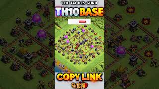 ULTIMATE TH10 HYBRIDTROPHY Base Design  Clash of Clans [upl. by Brittani]