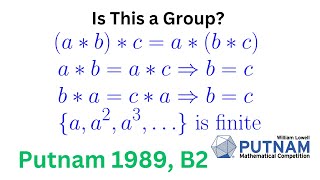 Putnam 1989 B2 An Abstract Algebra Putnam Math Competition Problem [upl. by Scherle]