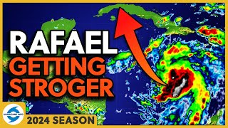 Rafael strengthens It may reach Cuba and Jamaica as a hurricane Tropical Storm Rafael [upl. by Oiril]