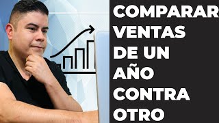 📊 Gráfico en Excel para comparar ventas por mes y año shorts [upl. by Llehcsreh]