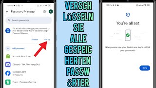 So verschlüsseln Sie alle gespeicherten Passwörter auf Ihrem Gerät [upl. by Luisa]