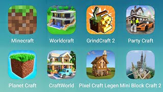 Minecraft Worldcraft GrindCraft 2 Party Craft Planet Craft Craft World Pixel Craft Mini Block [upl. by Haidedej]