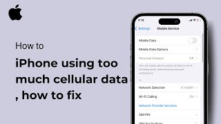 iPhone using too much cellular data  how to fix  iOS  2024 [upl. by Oicangi475]