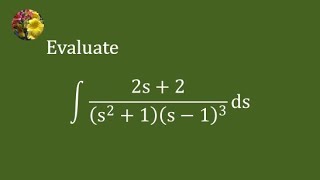 Solving indefinite integral using partial fraction TCET14ECH8Ex8525 [upl. by Velma]