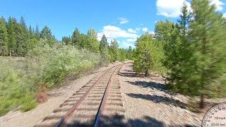 Sumpter Valley Railway  Sumpter to McEwen Front Rail View [upl. by Meer48]