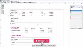 Mastering Indentation and Leaders in PageMaker 7 A StepbyStep Guide Tab setting in Pagemaker7 [upl. by Elston2]