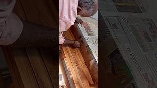 Staircase wood designing  wood grain painting viralvideo happy onam shortsviral shorts [upl. by Nielson]