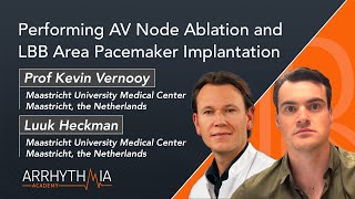 Performing AV Node Ablation and LBB Area Pacemaker Implantation  Prof Kevin Vernooy amp Luuk Heckman [upl. by Odragde]