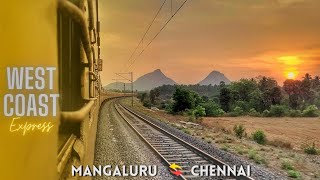 MANGALORE to CHENNAI Train Journey by The WEST COAST EXPRESS  This Trains 60 Years Old  Part 1 [upl. by Pelletier]