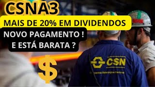 CSNA3 20 EM DIVIDENDOS E VAI PAGAR MAIS  ANÁLISE DE CSN O QUE VOCÊ PRECISA SABER  AÇÃO TA BARATA [upl. by Raynard731]