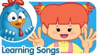 Learning Songs  Lottie Dottie Chicken UK  Nursery Rhymes For Kids [upl. by Olsen273]