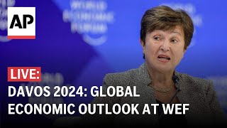 Davos 2024 LIVE IMF’s Georgieva ECB’s Lagarde discuss the global economic outlook at WEF [upl. by Labinnah]