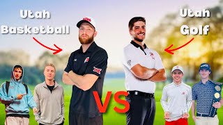 D1 Basketball vs D1 Golf Golf Skills Challenge [upl. by Karyn]