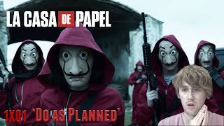 Money Heist La Casa De Papel Season 1 Episode 1  Do as Planned Reaction [upl. by Elem]