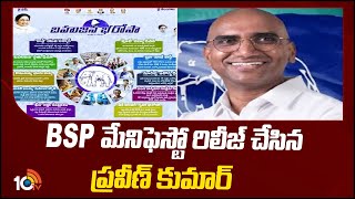 BSP Manifesto Released  Bahujan Bharosa  RS Praveen Kumar  10TV News [upl. by Alet]