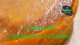 Authentic Jamaican Cornmeal Pudding Recipe [upl. by Einahpad]