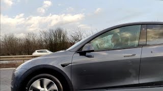 Tesla Model Y spotted on UK Roads [upl. by Rabkin]