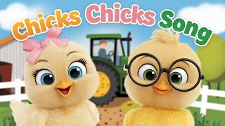 Chicks Chicks Song  Nursery Rhymes  Baby Songs  Kids Songs  Singalong  Toddler Songs  Dance [upl. by Barrus]