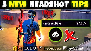 5 Easy Tricks for 90 Headshot rate beginner intermediate 2023 freefire [upl. by Eilyak]