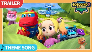 ⭐️New Season⭐️GoGoDino Season 7  Theme Song  Dinosaurs for Kids  Cartoon  GoGoDino Explorers [upl. by Ashling]