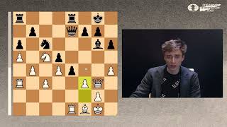 GM Daniil Dubov analyzes Game 6  Ding vs Nepomniachtchi [upl. by Alyek]