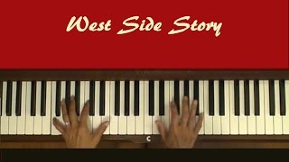 Tonight West Side Story Piano Tutorial v1 at tempo [upl. by Asiluj209]