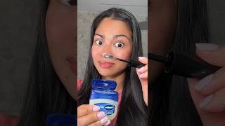 can vaseline curl lashes better than mascara 😱  beauty tips youtubeshort beauty beautytips [upl. by Aihsikal]