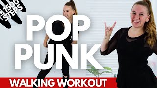 POPPUNK WALKING WORKOUT P2  At Home Walking Workout  ± 1500 steps [upl. by Eelirrem]