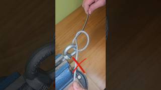 How to quickly make a loop on a steel cable yourself [upl. by Michelle]