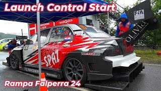 Rampa Falperra 2024  Launch Control Start  All Cars Show Start European Hillclimb Championship [upl. by Dnalrah738]