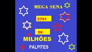 Mega Sena 2701Palpites [upl. by Whatley]