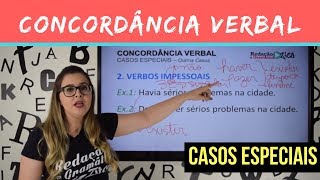 ✔ CONCORDÂNCIA VERBAL CASOS ESPECIAIS  Parte 3 de 3  Profa Pamba [upl. by Gleich]