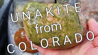 Unakite  Cache La Poudre River rockhounding unakite cachelapoudre lapidary gemstone jewelry [upl. by Mariandi290]