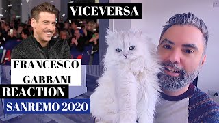 FRANCESCO GABBANI  VICEVERSA REACTION secondo classificato al Festival di Sanremo 2020 [upl. by Nuahsar431]