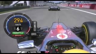 SCHUMACHER vs Hamilton EPIC BATTLE ONBOARD F1 2011 Monza [upl. by Conlin]