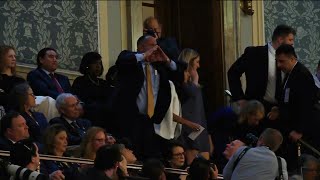 Watch Gold Star father yells at Biden during State of the Union [upl. by Annovahs]