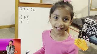 Learning multiplications fast and easy method  by 5 year old Sasha easy way to learn step by step [upl. by Marilyn]