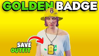 GTA 5 Online How to Get RARE Golden Badge Movie Crew Member Badge Save As Outfit [upl. by Deraj]