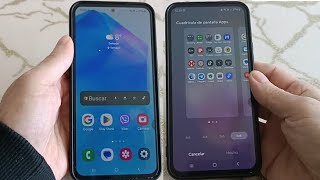 Como hacer los iconos mas pequeños en samsung A55 [upl. by Yajeet759]